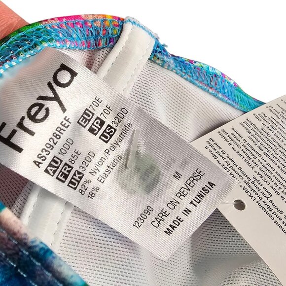 Freya Under The Sea Triangle Underwire Bikini Top, Unpadded, Resort, Size 32DD - Picture 6 of 7